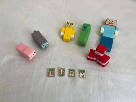 Photo of free Minecraft Sugar craft figures set for Birthday cake etc. (Old Basing RG24) #1