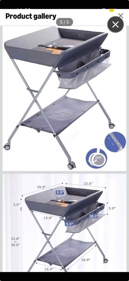 Photo of free Changing table (Adams Point) #1