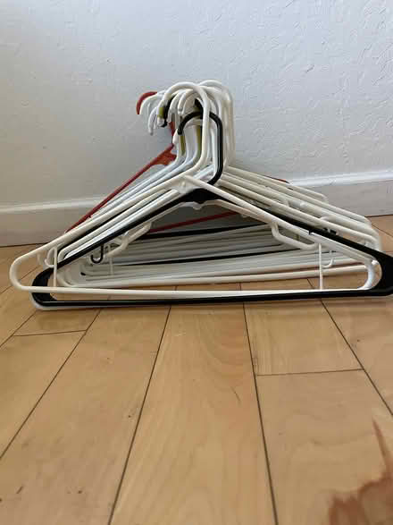 Photo of free 40+ plastic hangars (Cupertino foothills) #1
