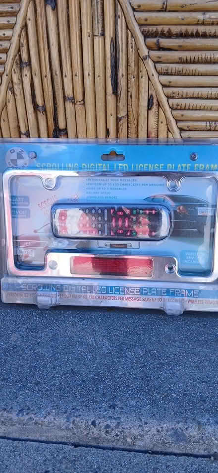 Photo of free license plate message ring (in storage Rancho Cucamonga) #1