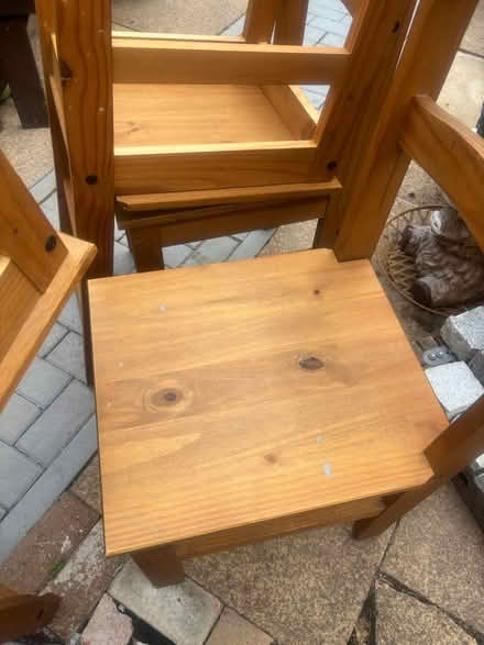 Photo of free Wooden dinning table and 4 chairs (Watford WD18) #4