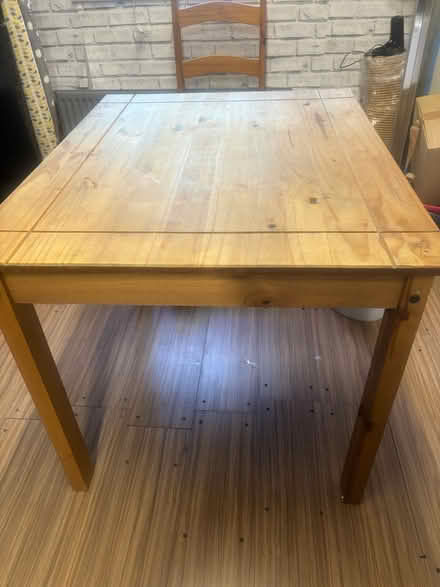 Photo of free Wooden dinning table and 4 chairs (Watford WD18) #1