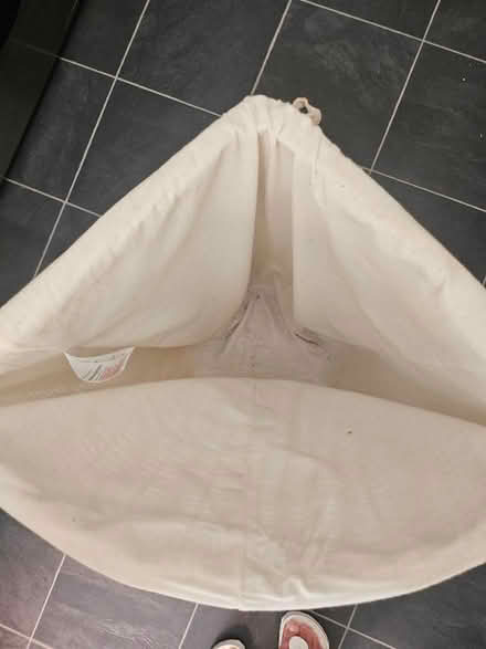 Photo of free White wicker Corner Laundry Basket (Southsea PO4) #2