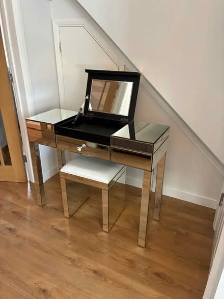 Photo of free Mirrored dressing table with stool (Churchgate EN7) #1