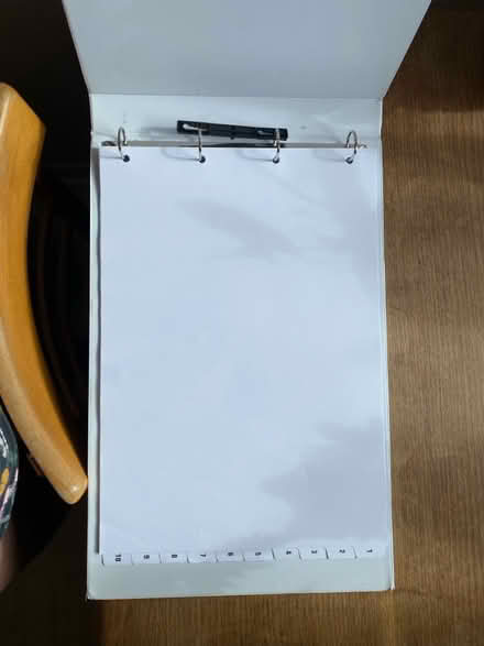 Photo of free A3 ring binder file with dividers (Easton, Portland DT5) #2