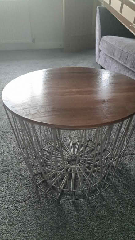 Photo of free 2 stackable wire coffee tables (S41. Chesterfield) #2