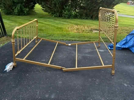 Photo of free Gold bed frame - Full (Hagerstown/Mt. Aetna) #1