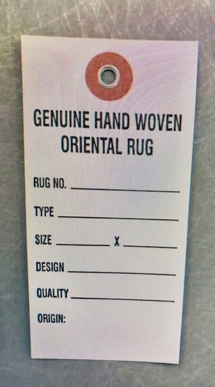 Photo of Used or new Rug labels tags (SW) #1