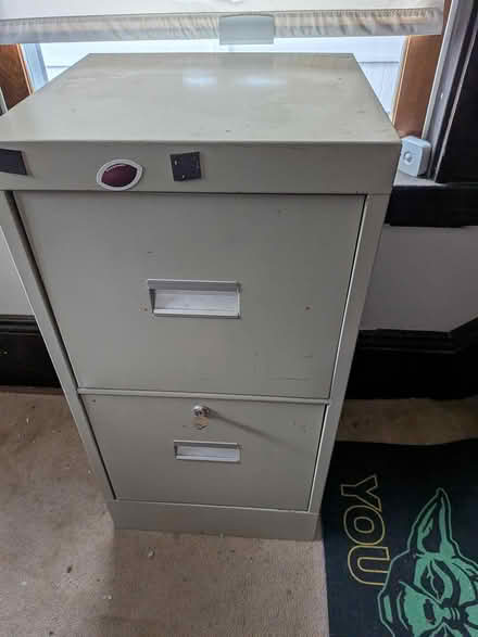 Photo of free Metal filing cabinet (East Arlington) #1