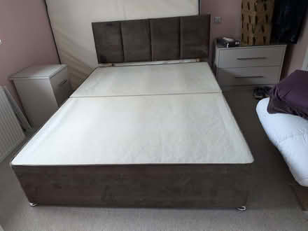 Photo of free King Size Divan plus Headboard - No Mattress (Primley Park LS17) #3