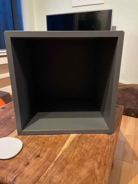 Photo of free Grey cube shaped shelf (Chessington KT9) #1