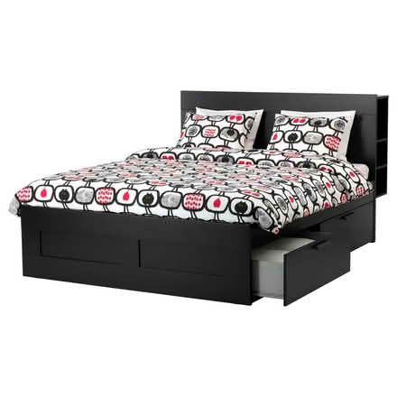 Photo of free Black King bed frame-IKEA w/storage (Campbell (95008)) #1