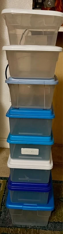 Photo of free Misc. storage boxes with lids (San Mateo Knolls (El Camino)) #1