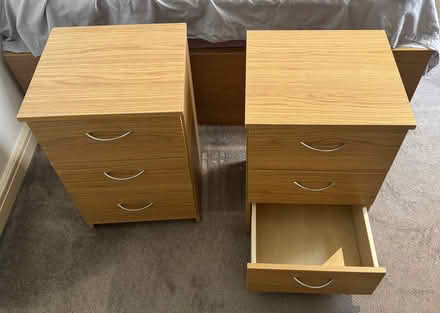 Photo of free Two bedside table chest of 3 drawers (Brook Green W6) #2