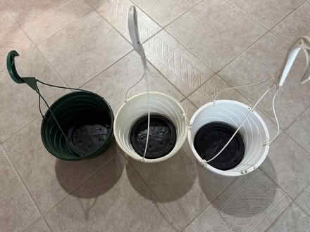 Photo of free 3 Plastic hanging pots (Swarthmore) #1