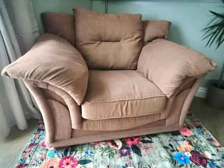 Photo of free 3 seater sofa & matching armchair (Landrake) #2