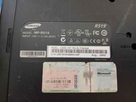 Photo of free Old Samsung laptop (Buxworth SK23) #3