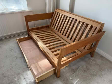 Photo of free Two-seater tri-fold futon sofabed (Hove Station area BN3) #3