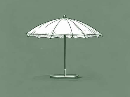 Photo of Garden parasol and base (Castle MK40) #1