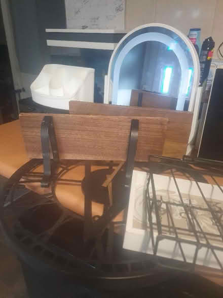 Photo of free Pen holder, small drawers, clock, shelf (Appleby-in-Westmorland CA16) #2