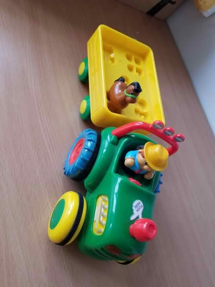 Photo of free Plastic tractor toy with 2 figures (Gloucester) #2