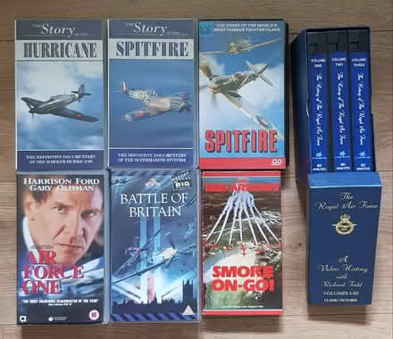 Photo of free Aeroplane-related VHS tapes (Kettlesing Bottom HG3) #1