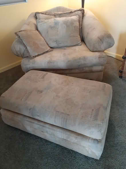Photo of free Extra wide chair w/ottoman (West Central FC) #1