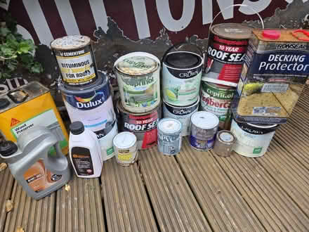 Photo of free Paint, wood preserver etc (CR8) #1