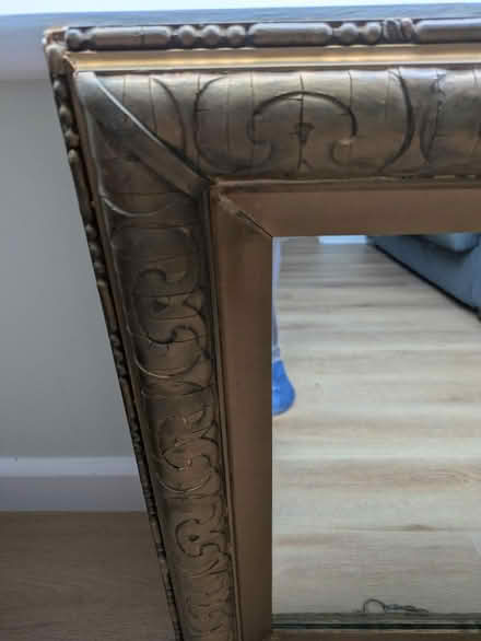 Photo of free Antique gold framed mirror (BS16) #3