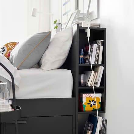 Photo of free Black King bed frame-IKEA w/storage (Campbell (95008)) #2
