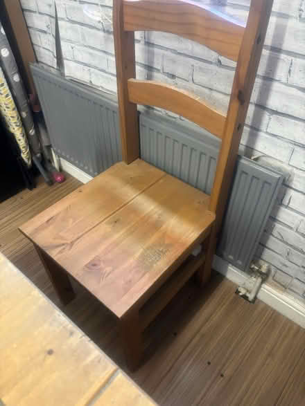 Photo of free Wooden dinning table and 4 chairs (Watford WD18) #2