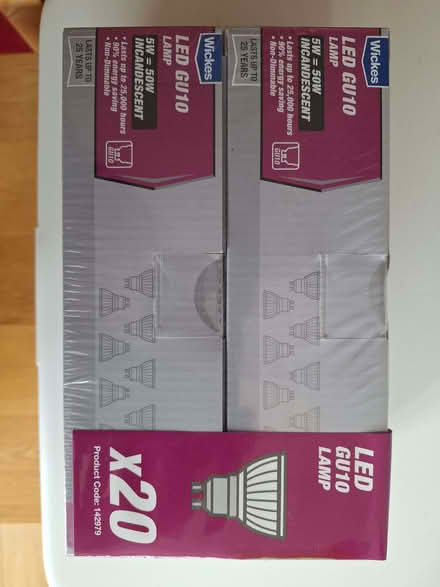 Photo of free led gu10 5w bulbs x 20 (Wokingham RG40) #1