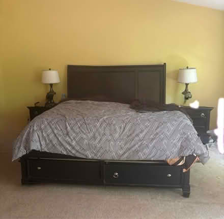 Photo of free King size bed frame (Bowie) #3