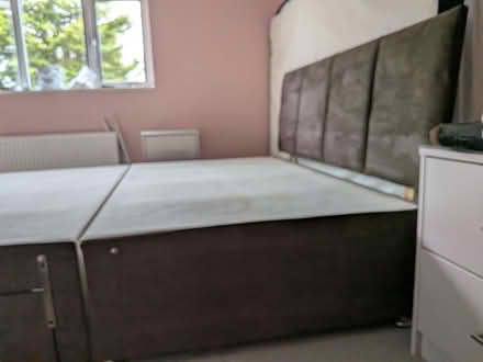 Photo of free King Size Divan plus Headboard - No Mattress (Primley Park LS17) #1