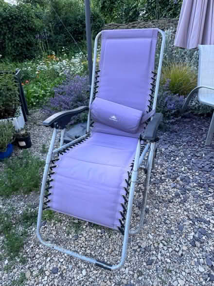 Photo of free Sunncamo lilac reclining chair (BA11 5JH) #3