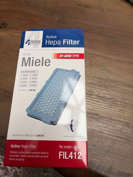 Photo of free Miele vacuum bags and Hepa Filter (Mid Calder EH53) #1