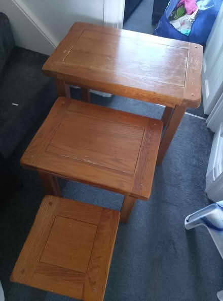 Photo of free Nest of Tables (48 Osprey Avenue Gillingham) #1