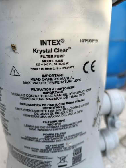 Photo of free Intex 240v waterpump (Waterlooville West) #2
