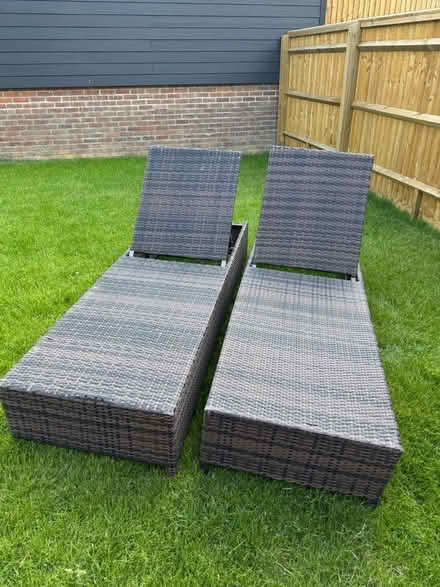 Photo of free 2x Rattan Sunbed (RG24) #1