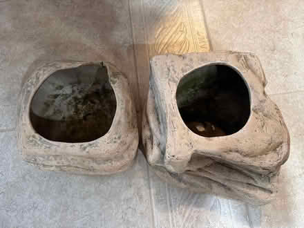 Photo of free 2 Ceramic stone plant pots (Swarthmore) #2