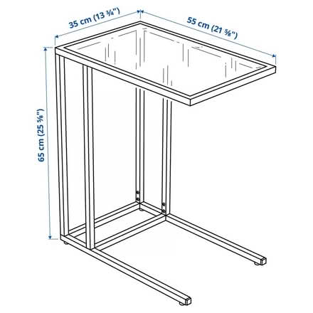 Photo of free IKEA VITTSJO Laptop stand end table 35x65cm (Barbican EC1Y) #4