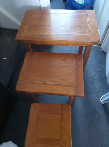 Photo of free Nest of Three Tables (48 Osprey Avenue Gillingham) #1