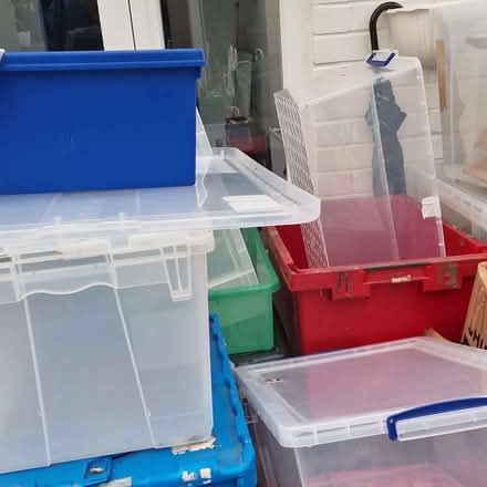 Photo of free Plastic vrates and good strong cardboard npxex (New Town CO1) #1
