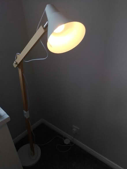 Photo of free Wooden Floor Lamp (Petersfield GU32) #2