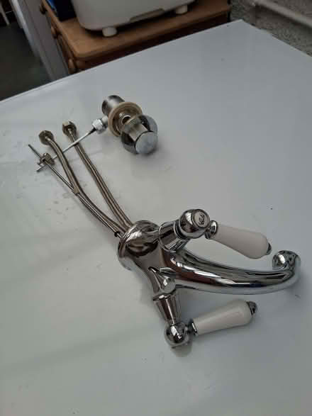 Photo of free Basin mixer tap and levered waste (Bernards Heath AL1) #2