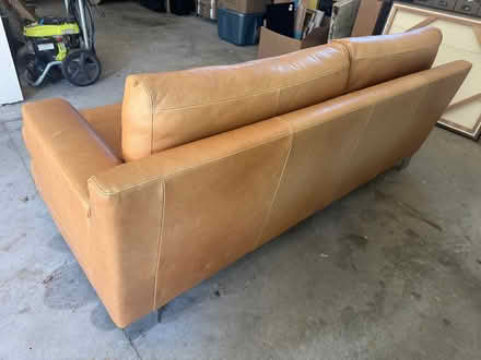 Photo of free Leather couch (Stanwood) #3