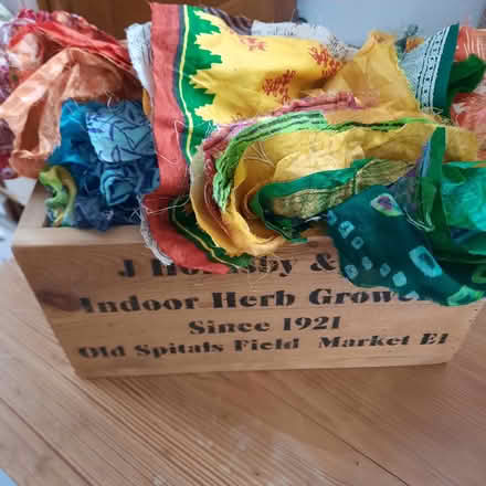 Photo of free Box of silk bits - GREAT CRAFT DE-STASH (Witton le Wear DL15) #1