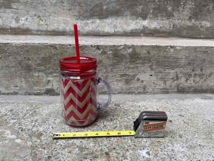 Photo of free Cup with lid + straw (Yonge & Mulock) #1