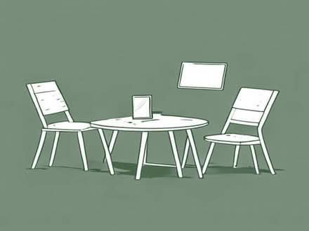 Photo of Garden tables and chairs, phone and laptop for home work (Abbey Wood SE2) #1