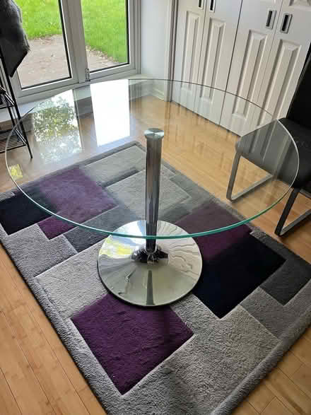Photo of free Glass Top Round Dining Table (Bromley North BR1) #1
